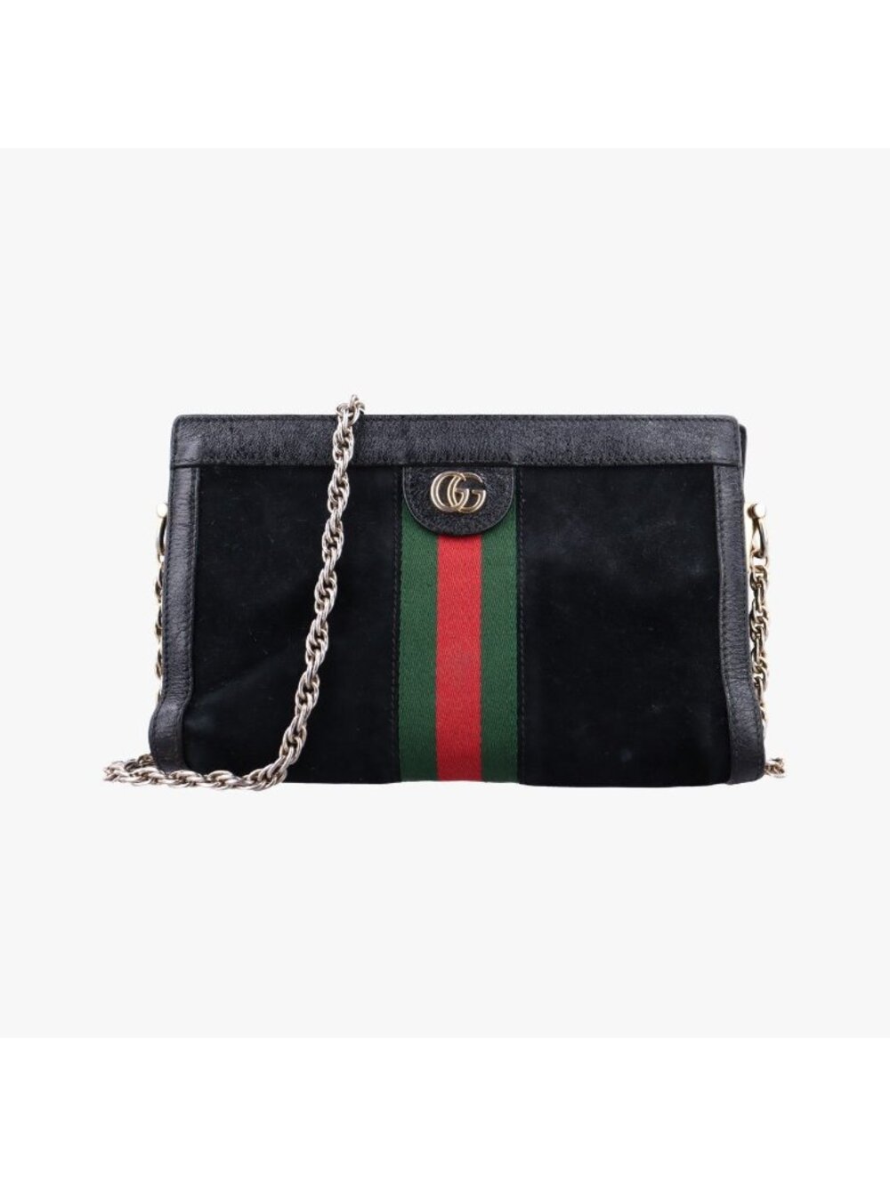 Gucci Ophidia Black Suede Leather